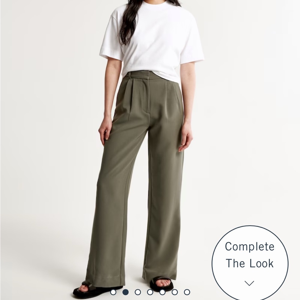 Abercrombie Sloane Tailored Pant - Olive